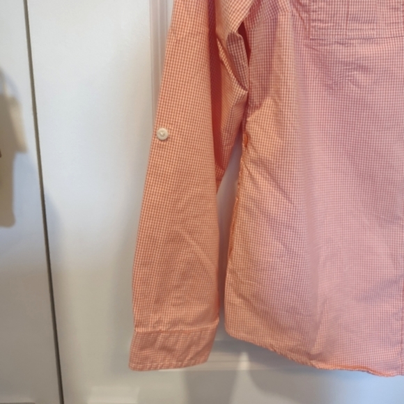 L.L. Bean Lakeside Performance Check Button Down Shirt - XS, Reef Coral, NWT - Picture 9 of 16